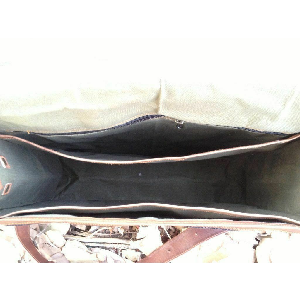 Vintage Herrentasche Leder Messenger Schultertasche Schule S Aktentasche Laptop