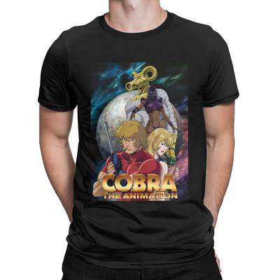 T-shirts Aventure Spatiale Cobra pour Hommes 100% Coton T-shirts Vintage Col Rond Manches Courtes Vêtements Cadeau d'Anniversaire
