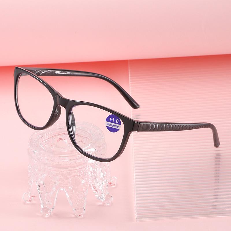 Unisex HD Blaulichtblockierende Quadratische Lesebrille für Senioren