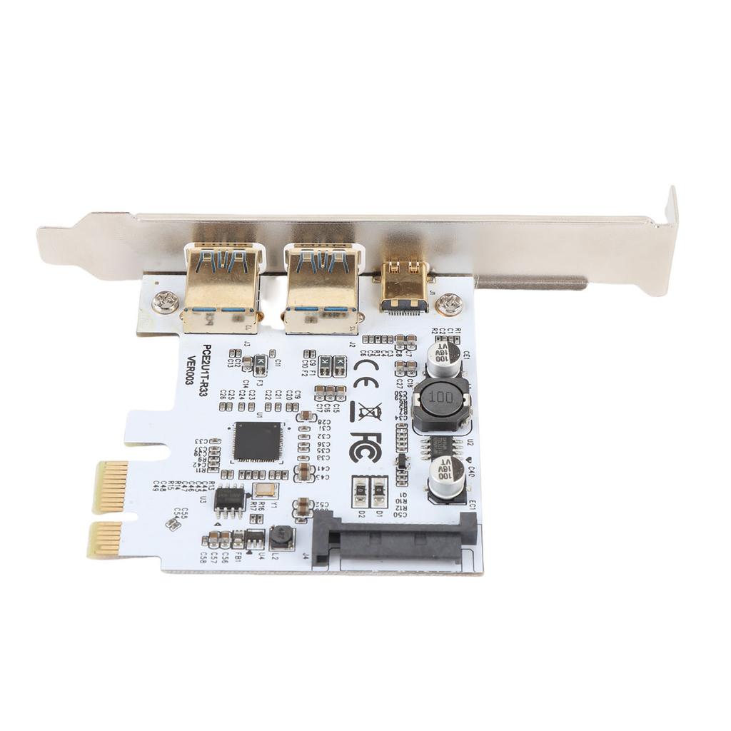 USB3.2 GEN1 Type C Expansion Card 19PIN Socket 5Gbp 2 Port Adapter Card for Type C Front Panel Mount Adapter