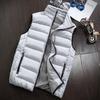 Men  Winter Coat Padded Cotton Vest Warm Hooded Thick Vest Tops Jacket