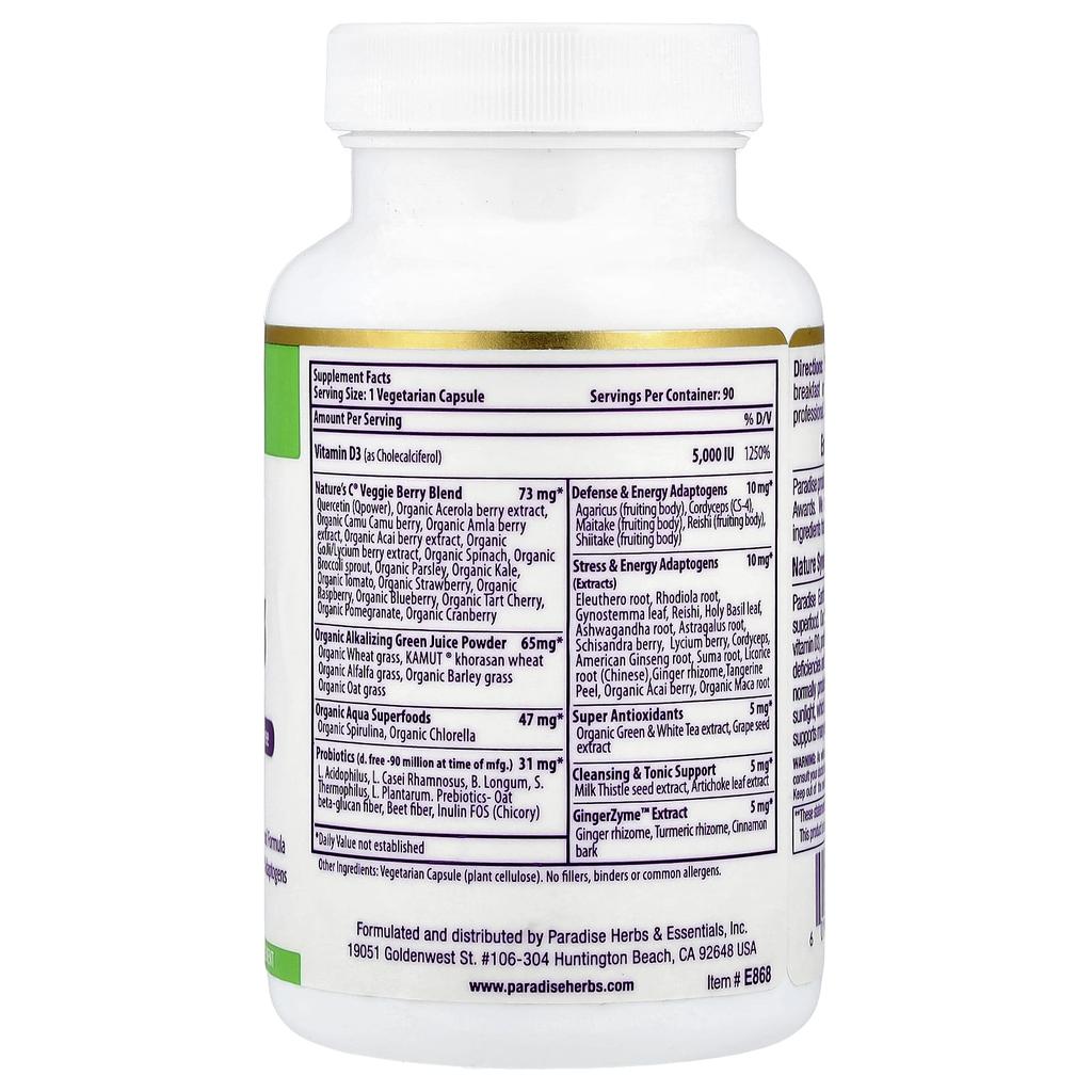 Earth'S Blend, Vitamin D3, 5,000 Iu, 90 Veggie Caps