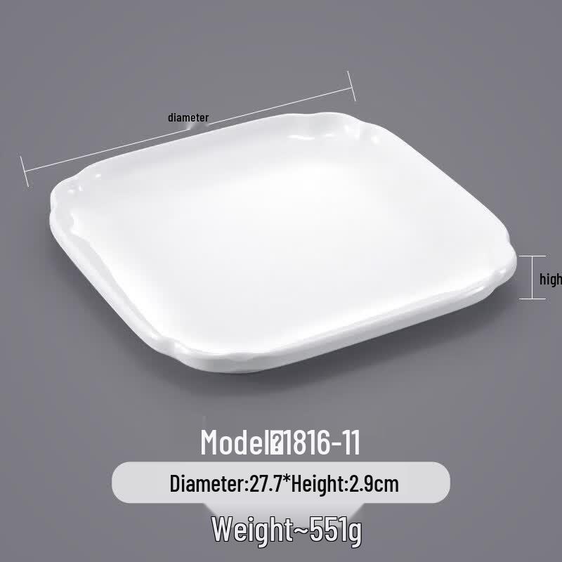 A5 Melamine Commercial Dining Plate