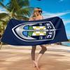 Auck-land Football Club Printed Microfiber Beach Towel, Soft And Absorbent, Quick-Dry, Ideal for Summer Travel, Beach Essential, Swimming Pool