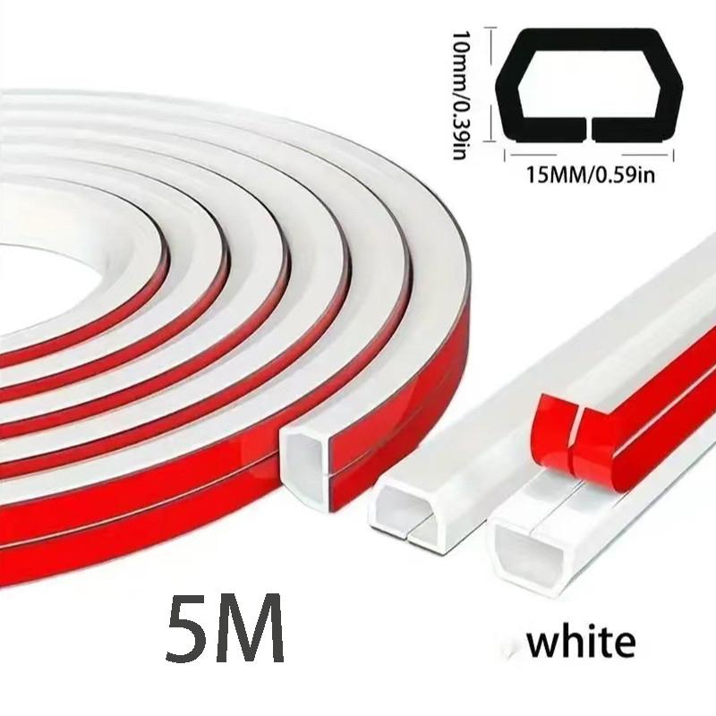 1Roll 118" Cable Management Sleeve - Self-Adhesive PVC Cord Hider for Wall & Floor, Insulated Wire Cover