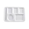 OEING 14-inch Melamine 6-Compartment Canteen Tray