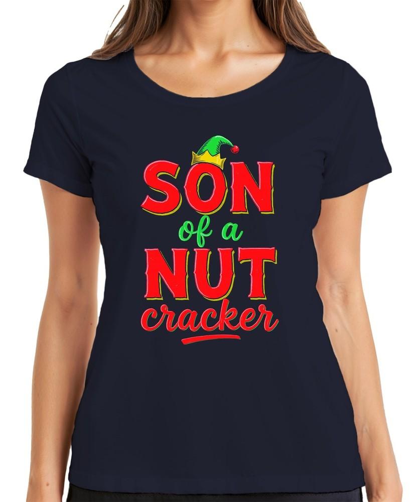 Son Of A Nut Funny Christmas Gift Son Nutcracker Humour Unisexs Tshirt S