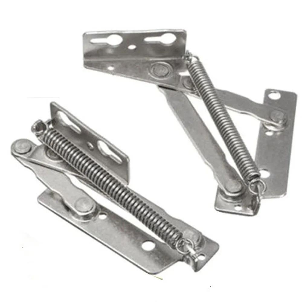 

2pcs 80 degree Sprung Hinges Cabinet Door Lift Up Stay Flap Top Support Cupboard Kitchen Furniture Foldable Lifting Bracket