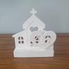Love House Candle Holder Resins Moulds House Candlesticks Silicone Molds Candle Holder Castings Molds Table Decorations