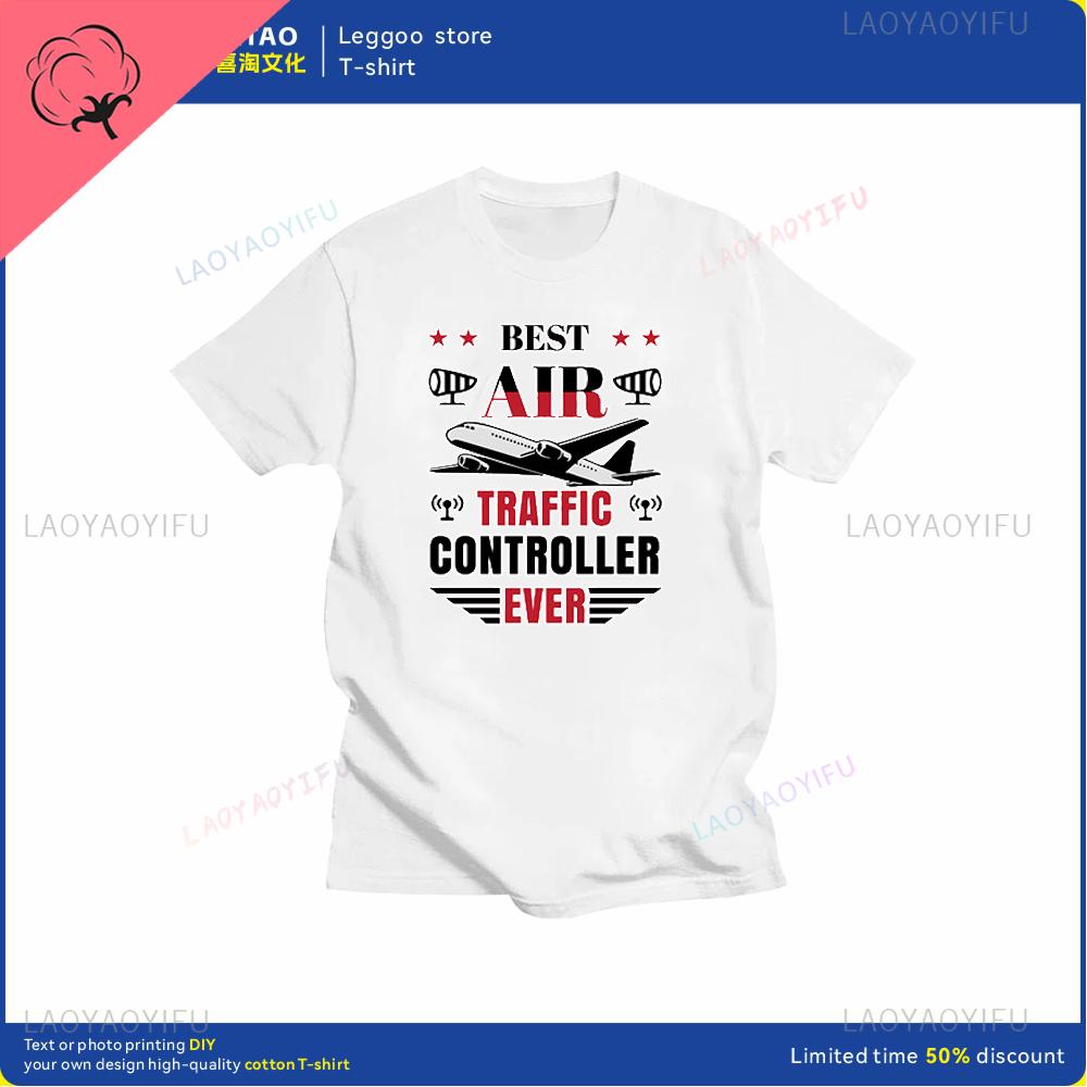 Air Traffic Controller Graphic Printing Fashion Street Wear Casual Trend Summer Men and Women Universal Shortsleeved Tshirt