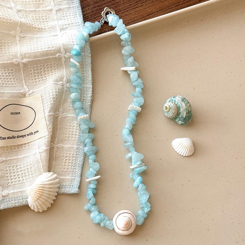 Bohemian Mixed Color Rice Beads Chain Choker Summer  Beach Necklace For Women Boho Starfish Choker Necklace Jewelry