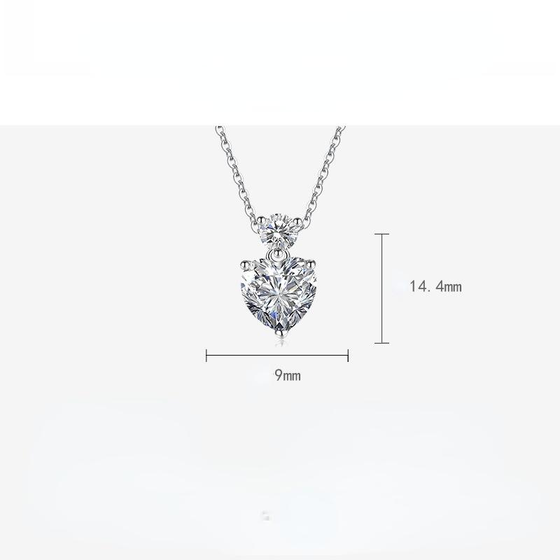 BELLA BOX Heart Pendant Necklace Multiple Colour Fashion Wedding Engagement Jewelry