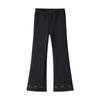 ASK JUNIOR Girls' Fleece-Lined Winter Flare Trousers with Bow Detail