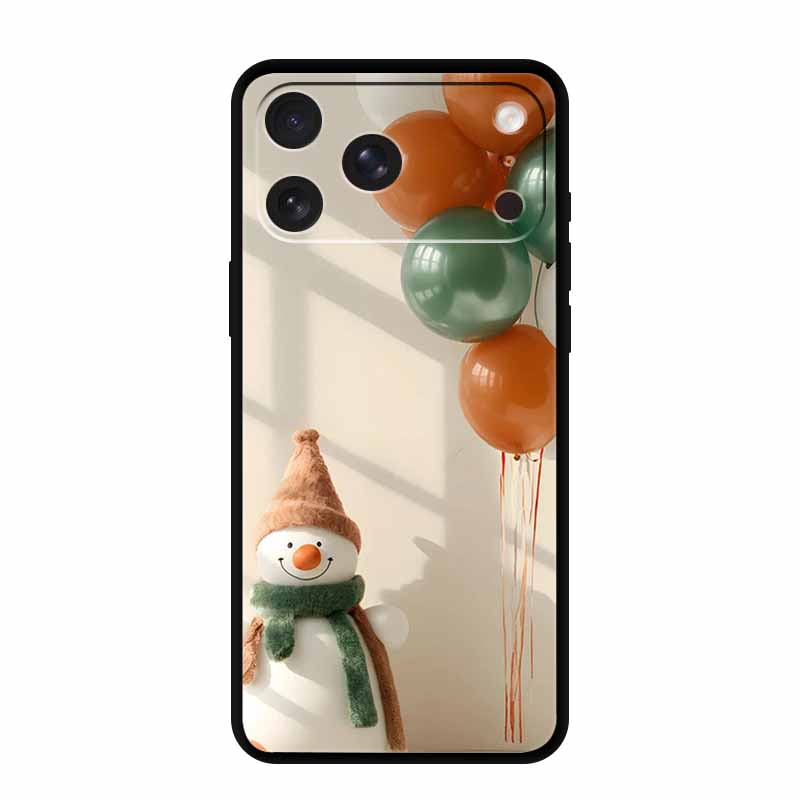 For iPhone 17 Pro Max Cover iPhone17 Pro Back Protective Phone Case For iPhone 17 Air Santa Christmas Soft Silicone TPU Coque