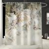 Daisy Rose Shower Curtain Polyester Cover Mat Set Anti-Slip Rug Bathroom Accessories