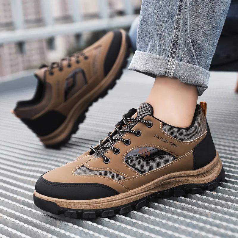 Mode Herren Freizeitschuhe Outdoor Herren Wanderschuhe Bequem Abriebfest Herren Sneaker Winter Warm Herren Schuhe mit dicker Sohle