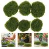 12Pcs Decorative Artificial Moss Stones Emulated Mossy Rock Set for Dried Flower Arrangements Bonsai Embellishment Micro