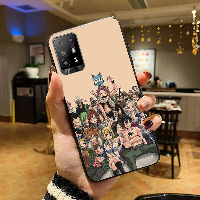 Funda Anime Manga Fairy Tail Phone Cover For OPPO A74 A94 5G A3S A5 A5S A9 A12 A15S A52 A53 A53S A72 A73 2020 A91 5G Cases Coque