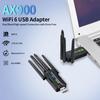 WiFi 6 Dual-Band USB Bluetooth Adapter: Driver-Free 5G Network Receiver, Plug & Play