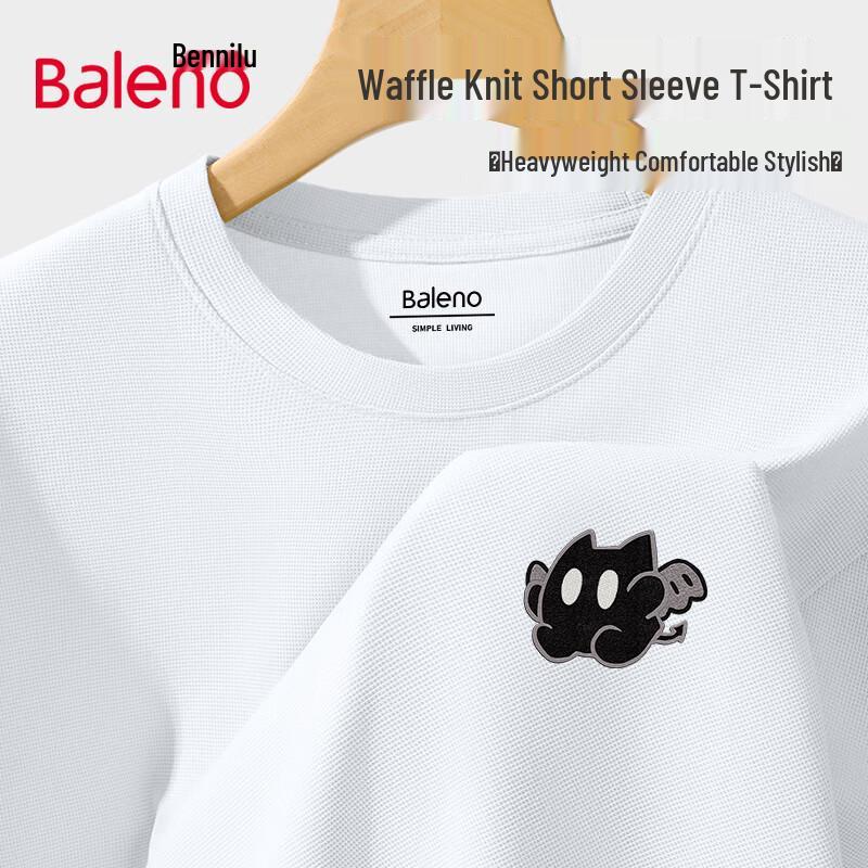 Baleno Heavyweight Waffle Knit JPB Devil Cat Graphic T-Shirt 4XL