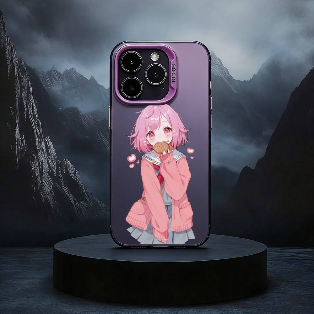O-Oreimo-MO A-Anime Phone Case For iPhone17,16,15,14,13,12,11 Plus,Pro Max Black Candy silver phone case