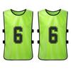 12 PCS Adults Soccer Pinnies Quick Drying Football Team Jerseys Sports Scrimmage Soccer Team