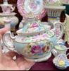 Ceramics Flower Jewelry Storage Box Vase Teapot Flower Basket Jewelry Case Storage Jewelry Organizer Display Home Decor Ornament