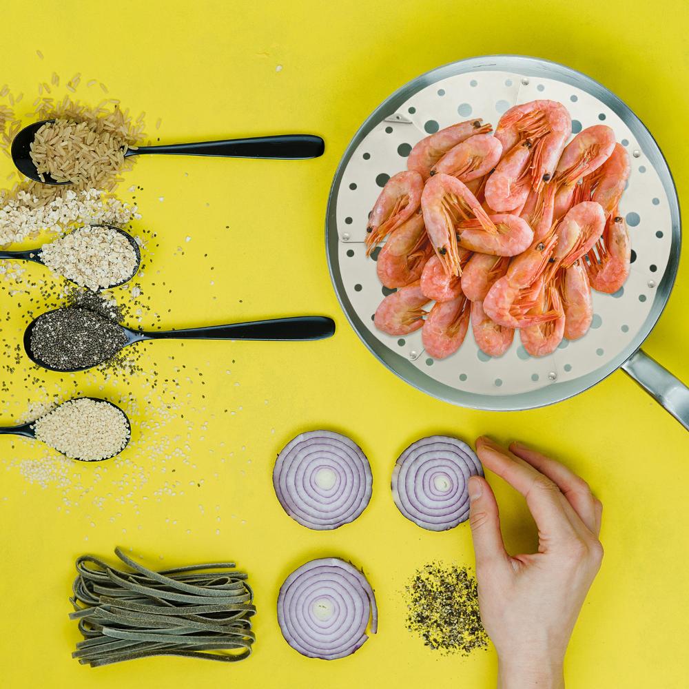 Uttrekkbar dampinnsats Indre lokk overløpsdeksel Justerbart rustfritt stål nedfellbart lokk