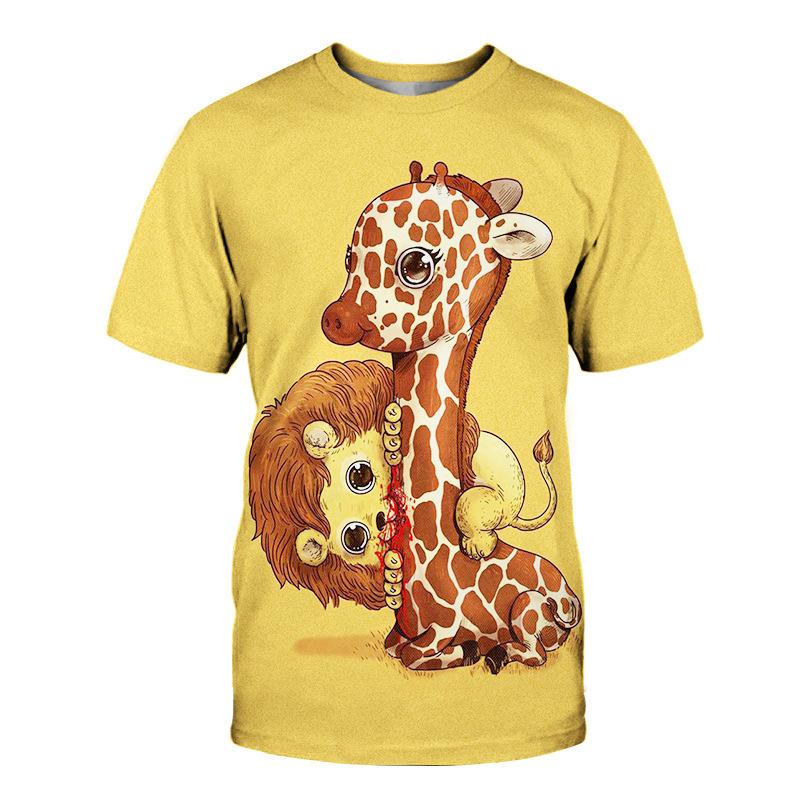 

Летняя трендовая футболка с 3D-принтом бабочек, летняя повседневная модная персонализированная мужская женская футболка с коротким рукавом S