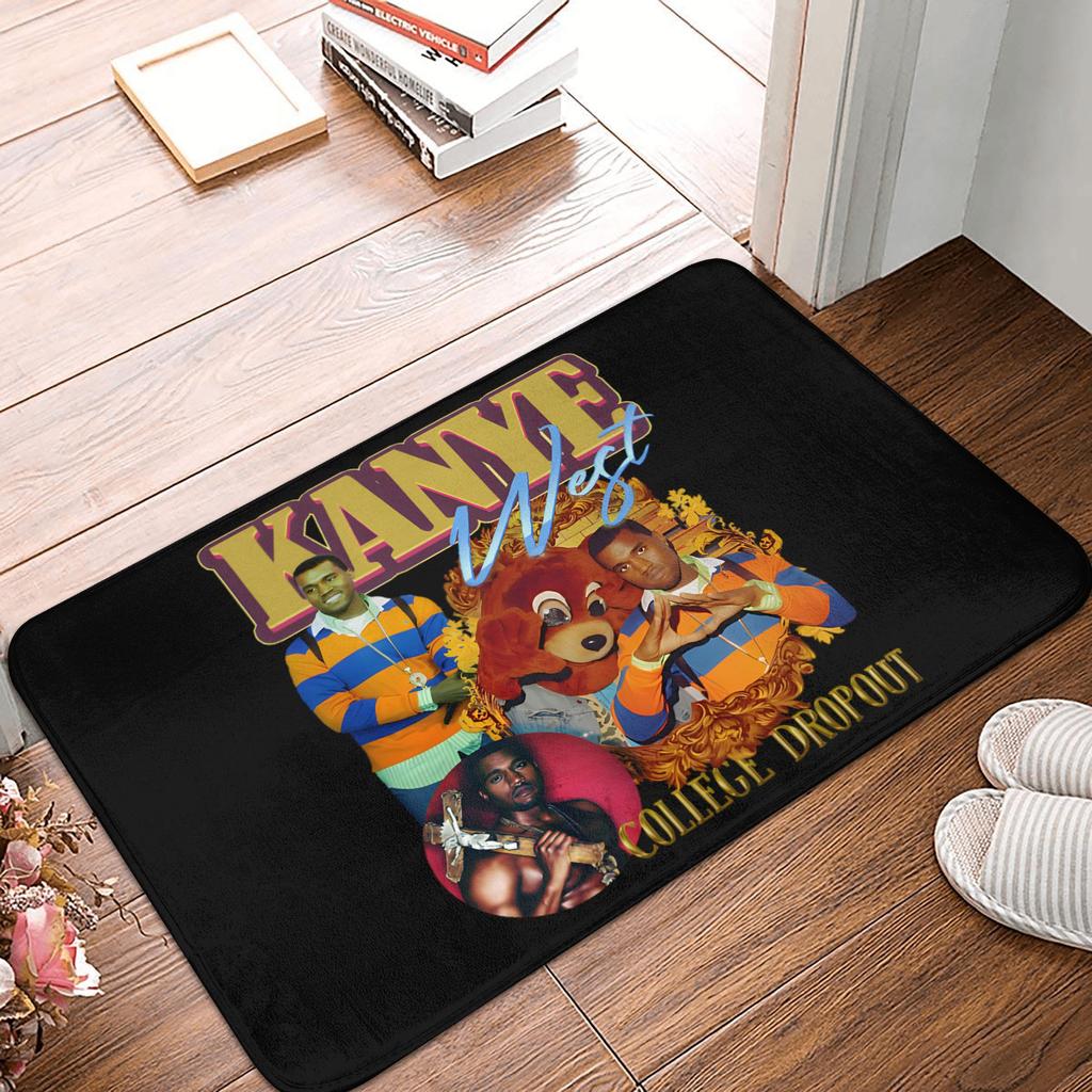 Funny Kanye West Collage Meme Front Door Mat Anti-Slip Outdoor Quick Dry  Doormat Kitchen Bedroom Entrance Rug Carpet