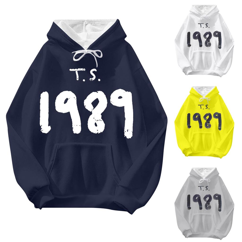Men's And Women's Printed Long-sleeved Hoodie Solid Color Hoodie