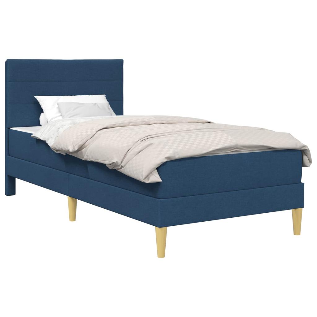 Bed Frame Blue 80 x 200 cm Polyester