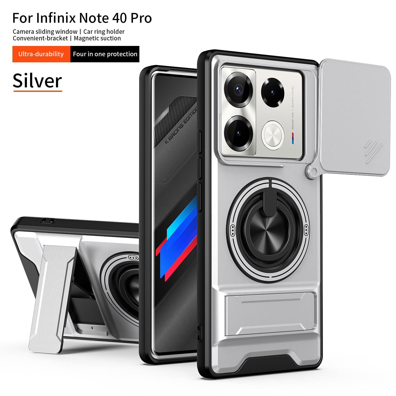 

Чехол для Infinix Note 40 Pro Чехол-книжка для Infinix Note 40 Pro+ Plus с магнитной подставкой Magsafe Бронированный чехол с защитой камеры Infinix Note 40 Pro 4G