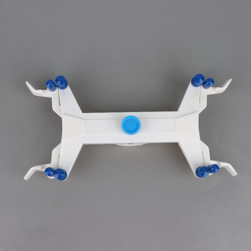 1Pcs Plastic Body Precision Double Burette Clamp For Teaching Labs With Powder Coated Surface And Silicone Covered Spring Grips