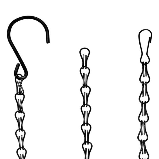 6/12 Pcs Chain for Hanging Plants Metal Chains with S Shape Hooks Adjustable Chain for Hanging Planter Bird Feeder Lantern