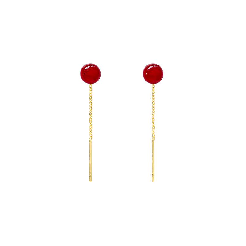 Ankola Red Retro Pearl Tassel Earrings: Niche, High-End, and Versatile 2025 Design