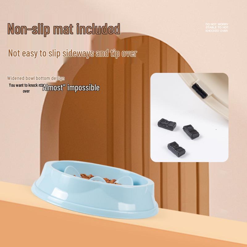 Anti-Choking Non-Slip Pet Feeding Bowl - Slow Feeder for Cats & Dogs