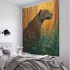 Psychedelic Hippie Jungle Animal Tapestry Wall Hanging Owl Tiger Elephant Flower Bird Background Home Decor