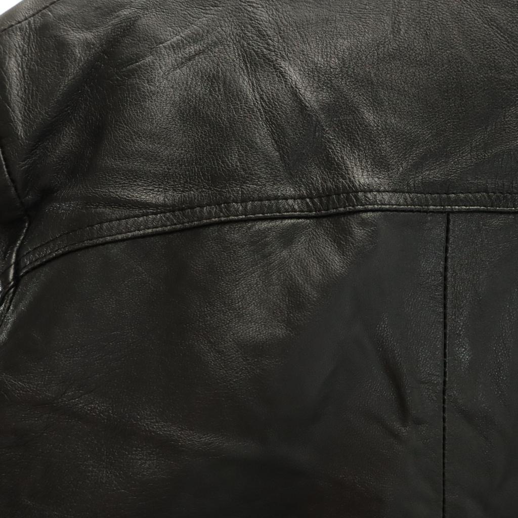 VALVERDE Made In Italy Genuine Leather Leather Coat 40 Black Women Used