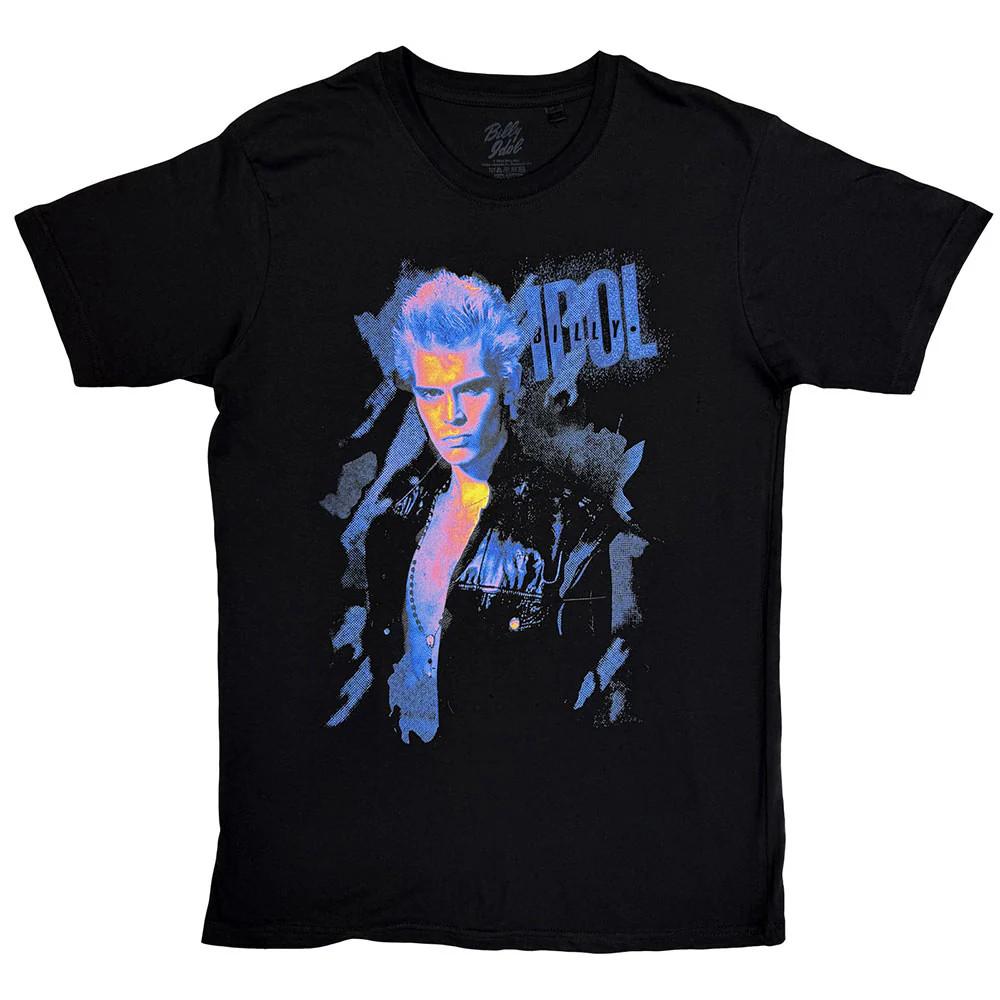Billy Idol T-Shirt: Blue Profile (Black) OFFICIAL NEW XXXL