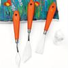 3 Sets of Art Scraper Set Art Painting Palette Scraper Oil Painting Palette Scraper Gouache Pigment Palette Shovel
