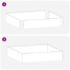 Lawn Edging White 60 X 60 X 13 Cm Steel