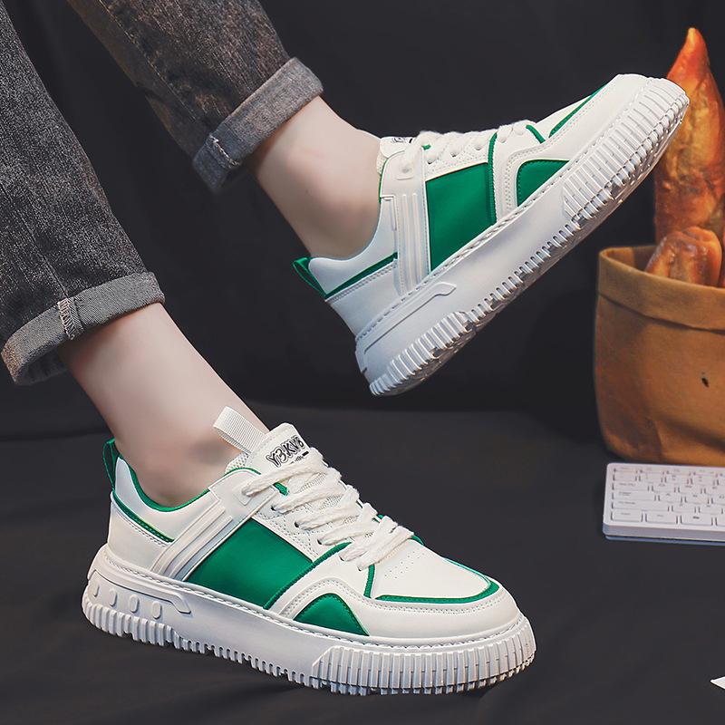 Ανοιξιάτικα Νέα Ανδρικά Αθλητικά Παπούτσια Λευκά Casual Παπούτσια Λευκά Παπούτσια Ανδρικά Παπούτσια Μόδα Τάση Παπούτσια Πλατφόρμας