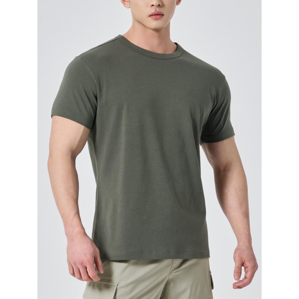 Summer Heavy Cotton Loose Round Neck T-Shirt Short Sleeve Men'S Student Couple Casual Versatile Cheap