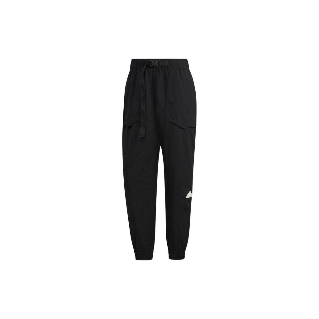 Adidas Knitted Sweatpants Men's Black Moderate Cuffed Pants HG2069