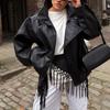 Breathable Fringed Shawl Soft Solid Scarf New Waist Scarf  Jeans Decoration