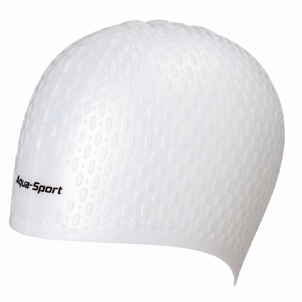 Aqua Sport Czepek Silikonowy Kitka White Na Długie Włosy As1270