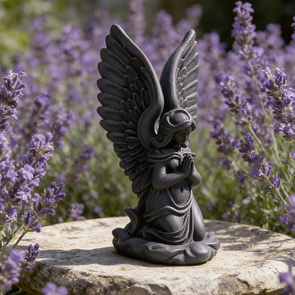 3D Printed Angel Figurine Exquisite Angel Ornament Bookshelf Decor Winged Sculpture Home