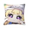 Pillow Case Cute Q Version Wuthering Waves Rinascita Phoebe Zani Square Pillow Cover Kawaii Cushion Cover Car Home Decorative