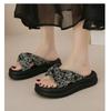 Cool Slippers Female Summer Outer Wear 2025 Summer New Fairy Style High-end Feeling with Skirt Thick-bottomed Beach Cool Slippers Female